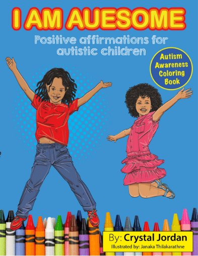 I Am Auesome positive affirmations coloring book cover