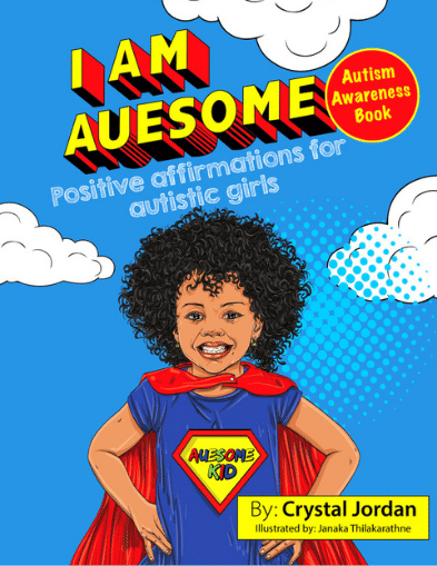 I Am Auesome positive affirmations for autistic girls book cover