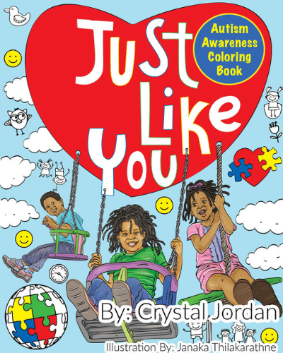 Just Like You autism awareness coloring book cover