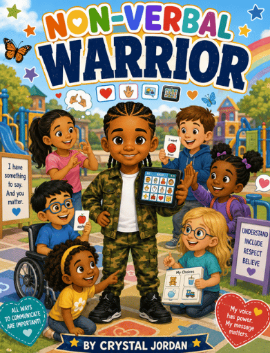 Noah Non-Verbal Warrior children's book cover